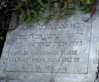 Tombstone of Jais Bensaude